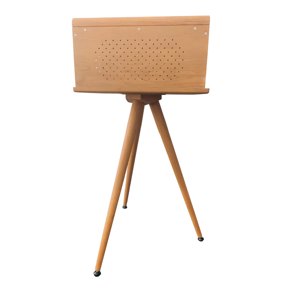Wood Grain Printer Tripod Stand