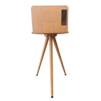 Wood Grain Printer Tripod Stand